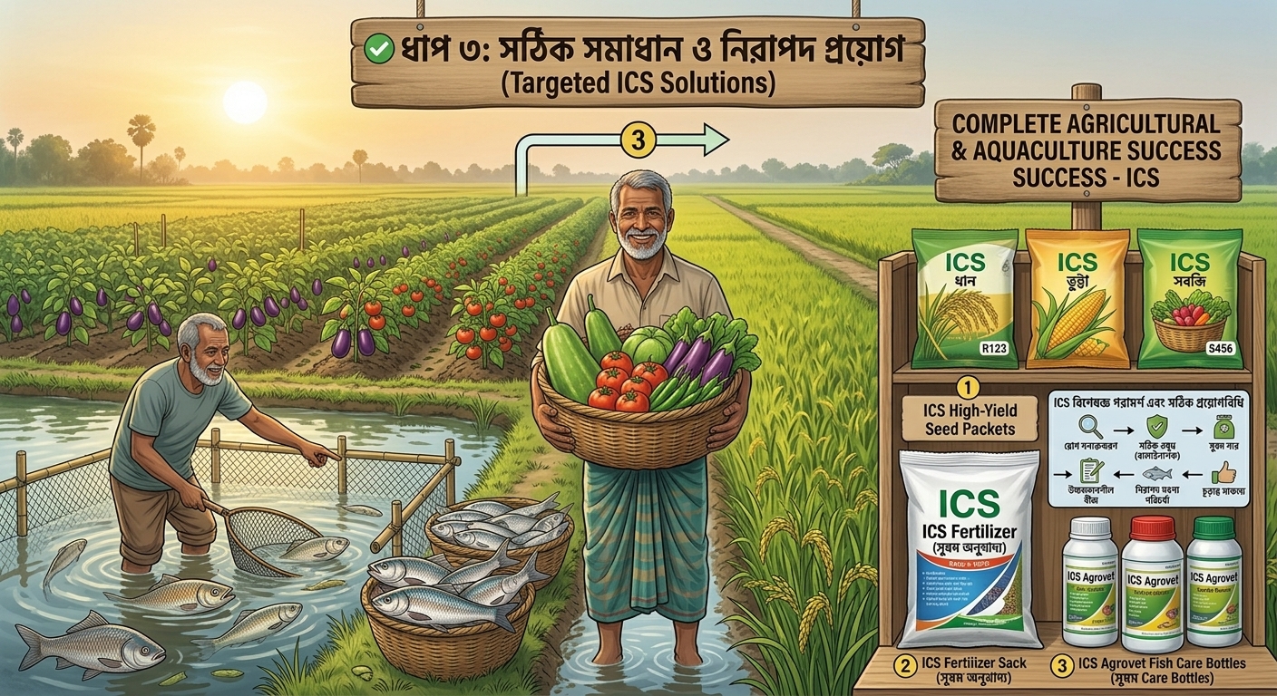A farmer receiving practical crop care support